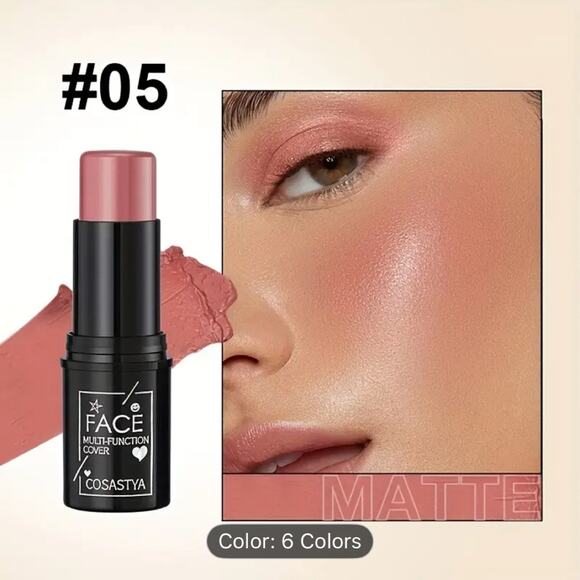 NEW 6 Piece Makeup Gift Set Contour Highlighter Blush Eye Shadow Lips 6 Colors - Picture 10 of 11